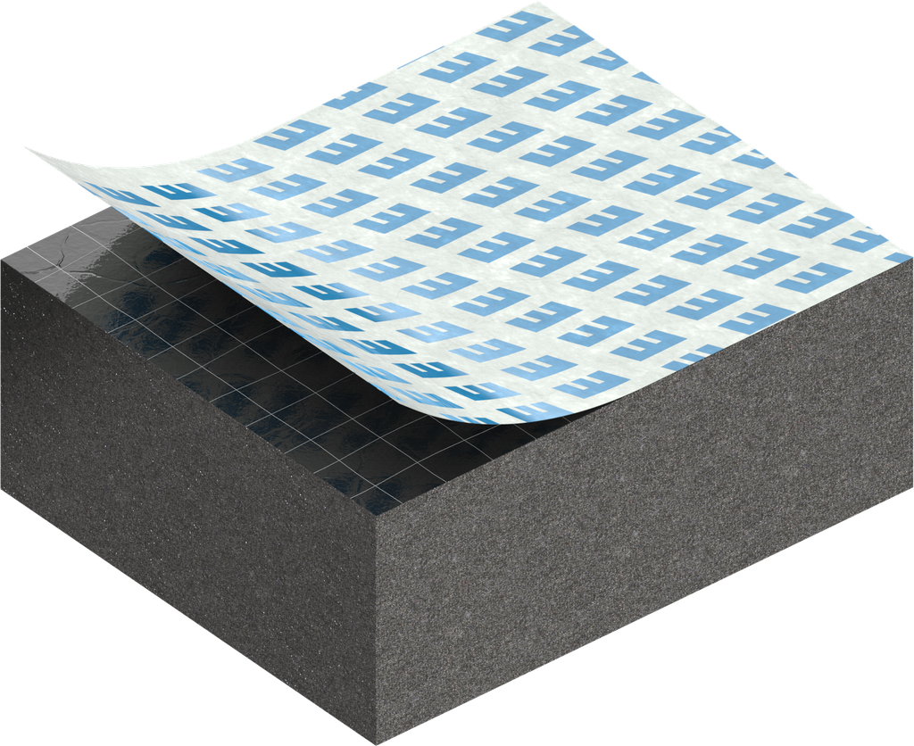 Zellgummi 12 x 25 mm, EPDM schwarz dehnungsfrei und selbstklebende Montagehilfe