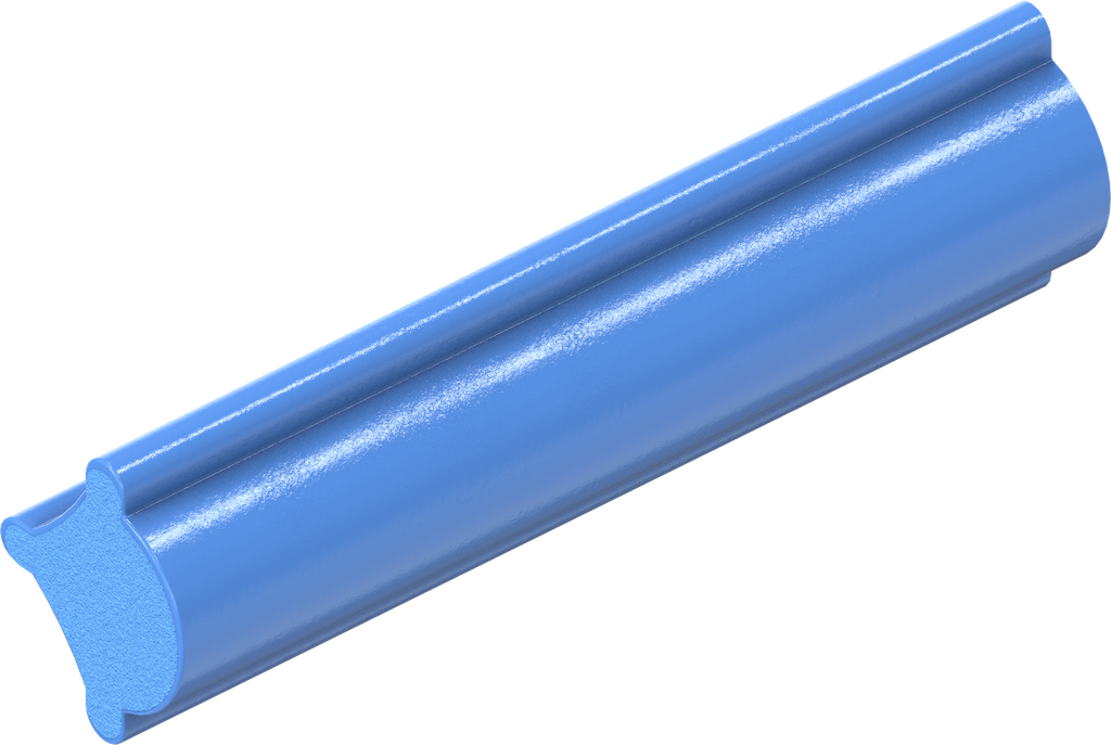 Füller für Klemmprofil, Siliconvollmaterial 85 ± 5 Shore A blau