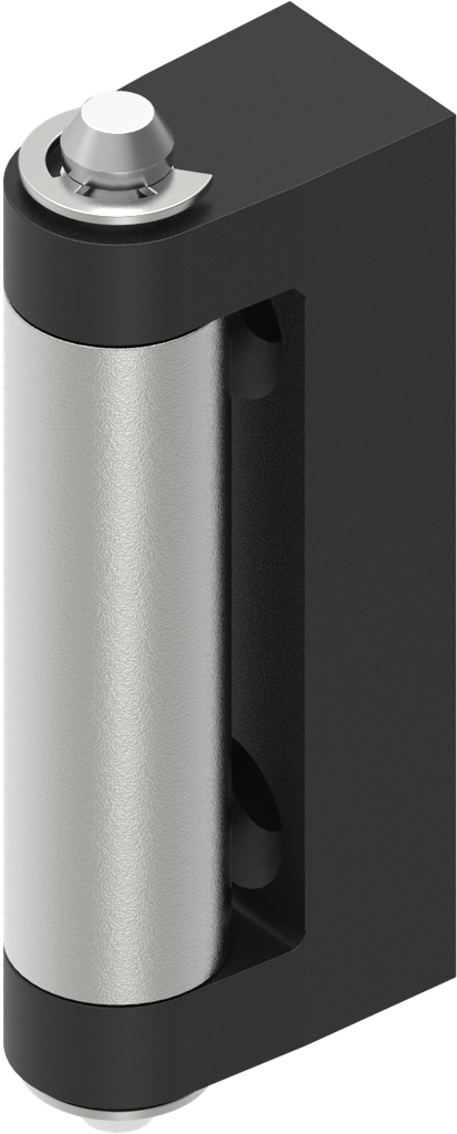 Cerniera, zama nero verniciato a polvere