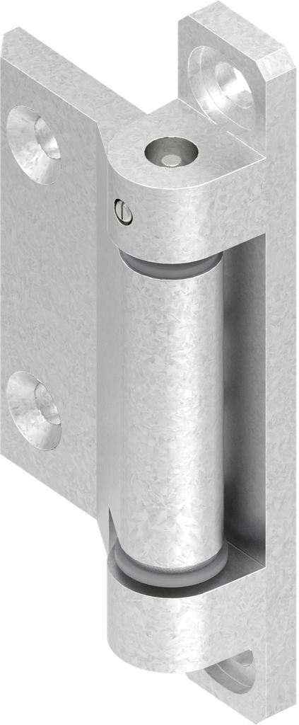 charnière 180° réglable 2D, zamak brut