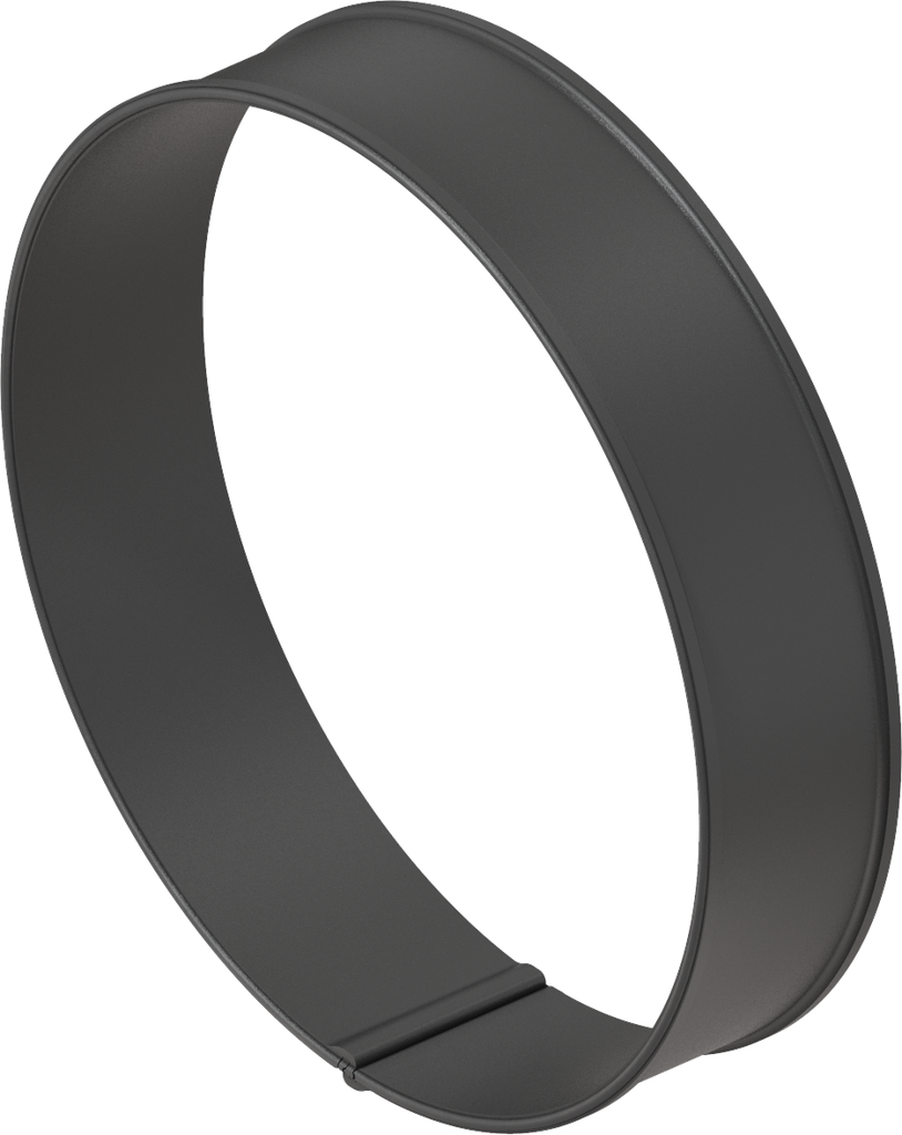 Anello di supporto per oblò tondo, con guarnizione schiumata, poliammide nero