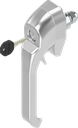 loquet à levier clé différente et pour cadenas, inox AISI 316