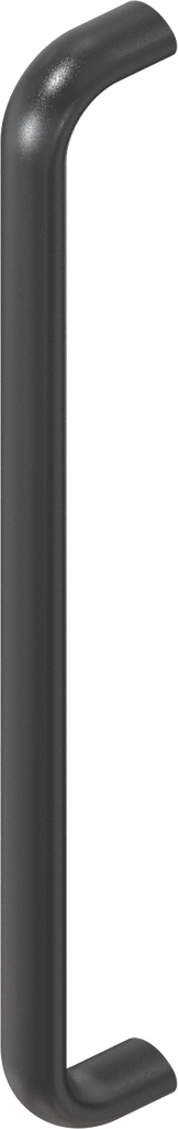 poignée, aluminium revêtu en matière plastique noir