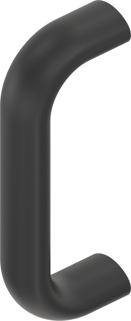 Handgreep, Aluminium zwart plastic gecoat