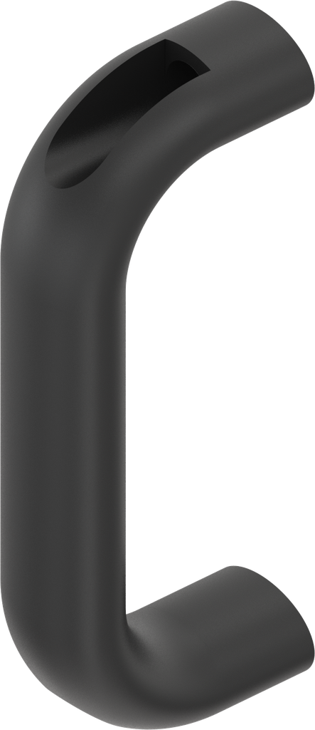 Asa en forma de estribo, aluminio revestido con plástico negro