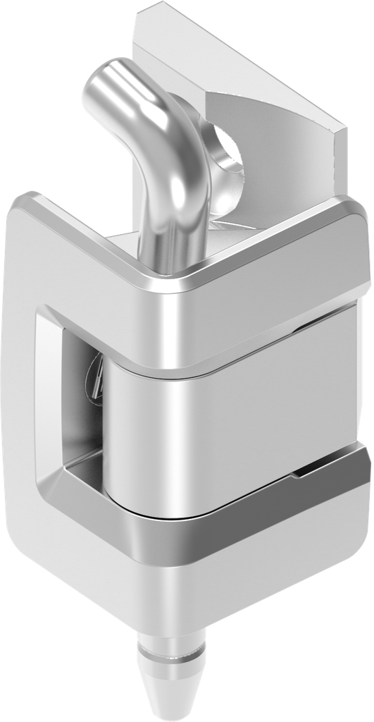 charnière 180°, inox AISI 316