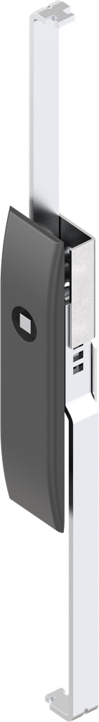 Sleutelschild voor sluitstangen met bediening vierkant 7, polyamide GF zwart