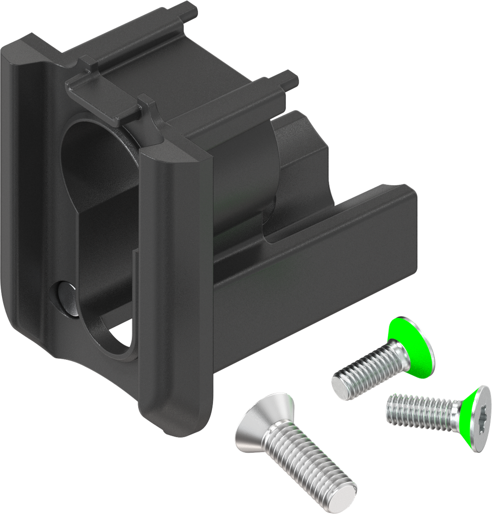 Locking set for profile half cylinder 40, Zinc die black powder-coated for outdoor use