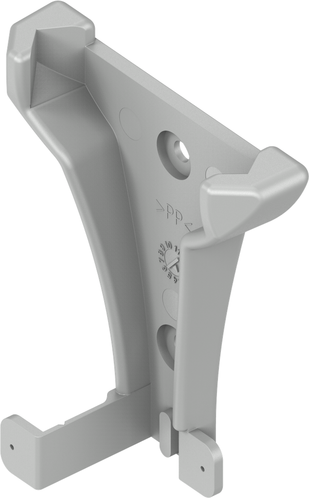 Houder voor noodhamer, polypropyleen grijs gepoedercoat