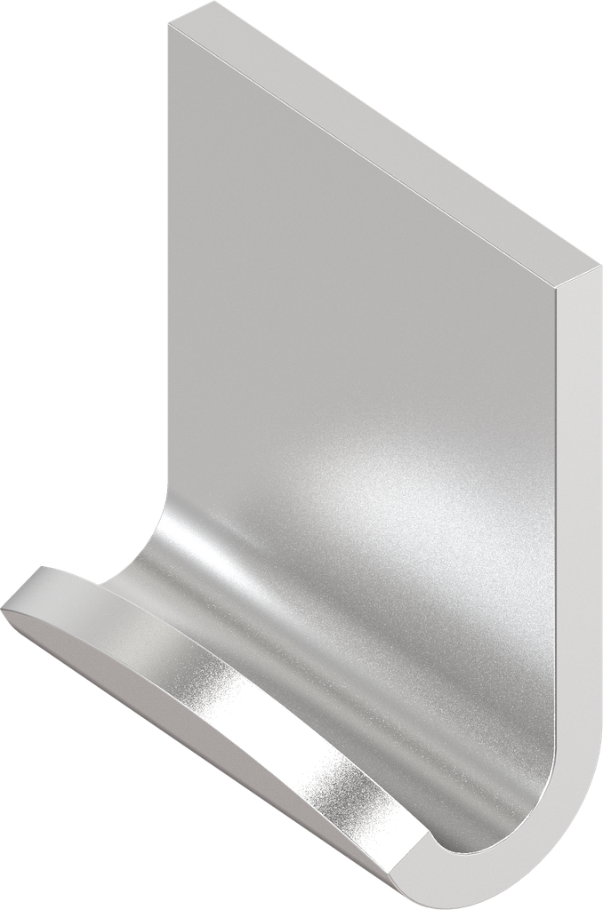 Haken, ungelocht, Edelstahl AISI 304