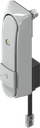 Zwenkgreep "kort"met WK2, opent elektromechanisch en geschikt voor KABA type 1514, Zamak grijs poedergecoat RAL 7038