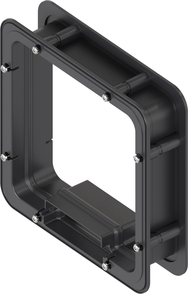 Marco espaciador espumado interior para Ts = 50 mm, ABS negro