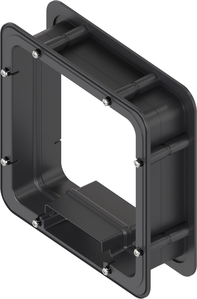 Telaio distanziatore non schiumato per Ts = 60 mm, ABS nero