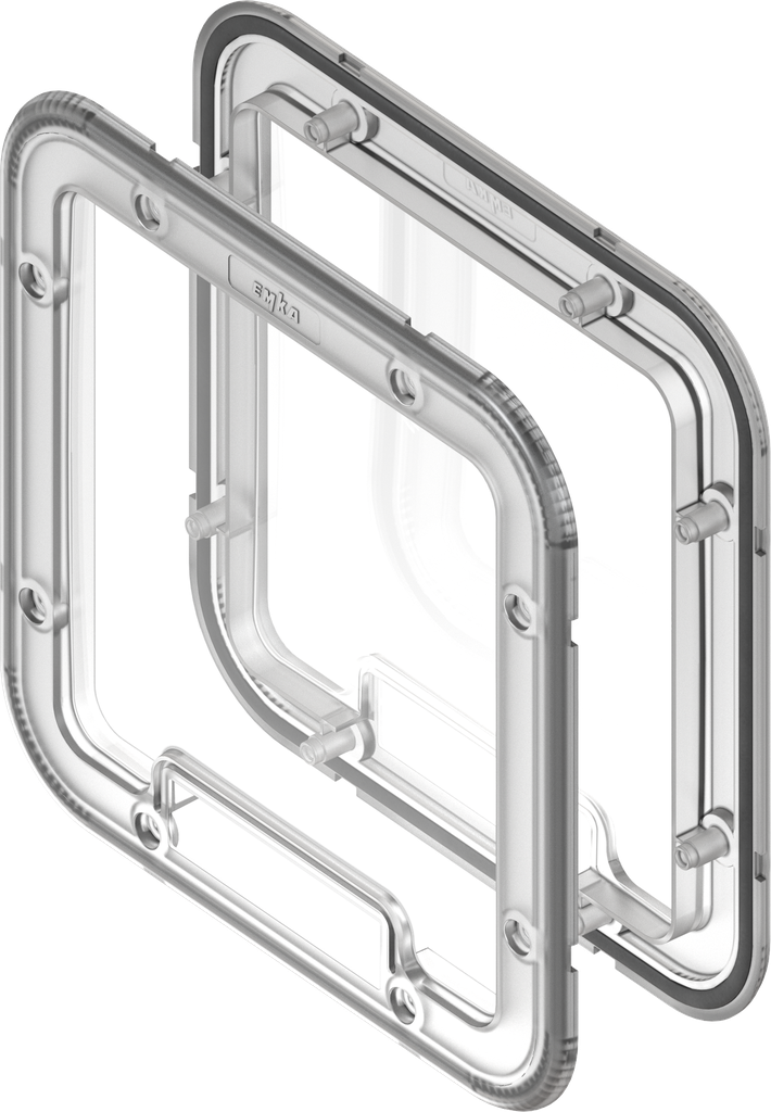Viewing window, foamed, Makrolon transparent