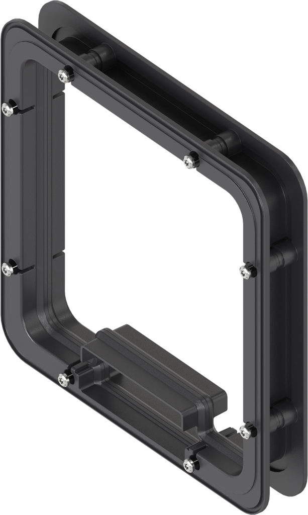 Telaio distanziale schiumato dall'interno per Ts = 30 mm, ABS nero