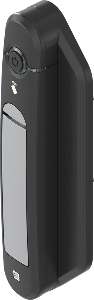 Swinghandle Agent E BLE, Zinc die white aluminium powder-coated and polyamide GF black