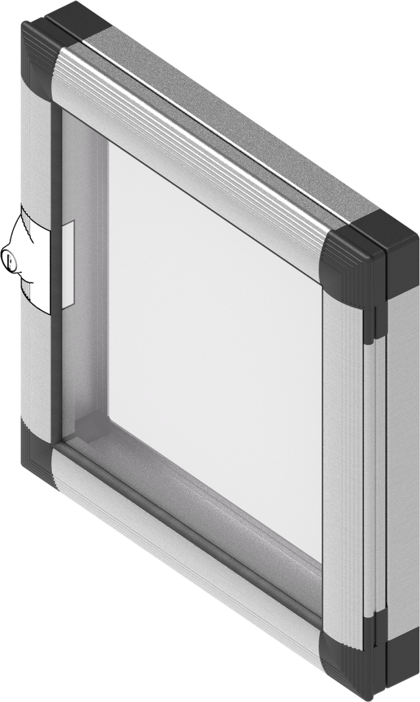 Ventana EMKA Proflex, aluminio anodizado