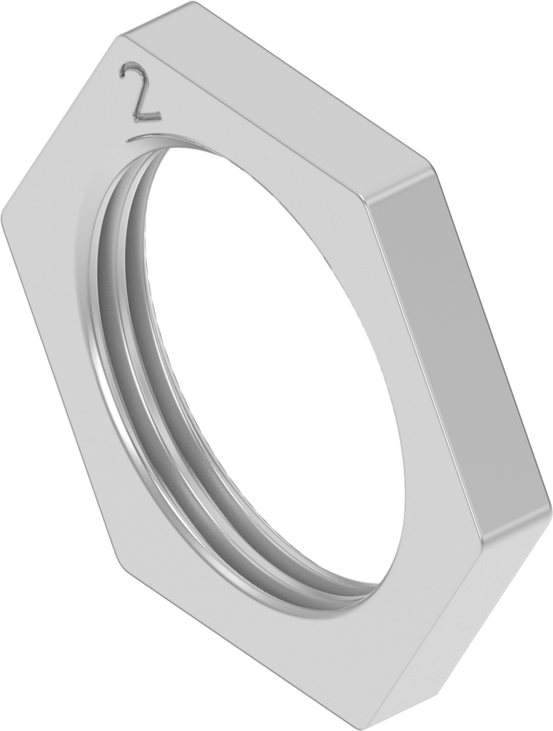 Tuerca M22 x 1,5, acero inoxidable  AISI 303