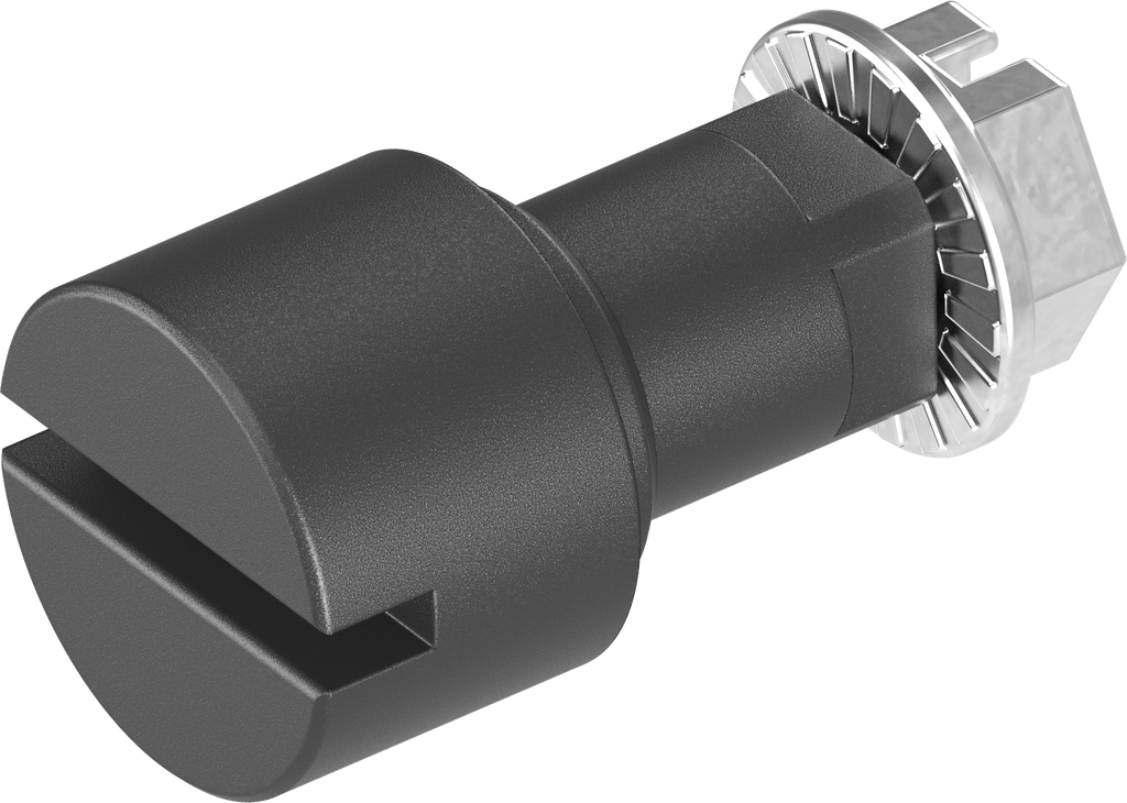 Inserto taglio 2x4, poliammide 66 GF 50 nero