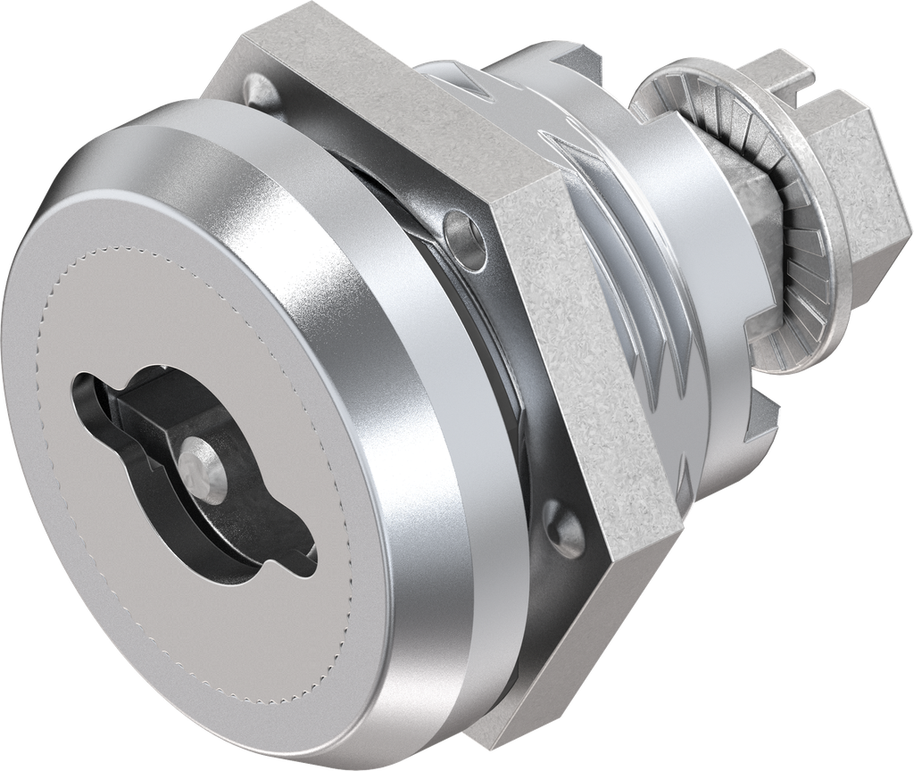 Sicherheits-Vorreiber Doppelbart 3 Ausführung links, Messing und GD Zn verchromt