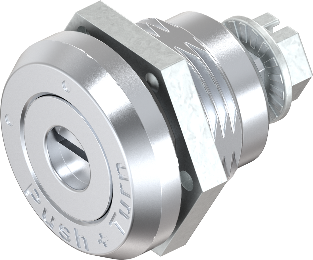 Trilvast slot met sleuf 1,2x3, Zamak verchroomd