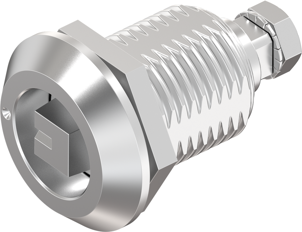 Cierre de compresión, versión ferrocarril, acero inoxidable AISI 316