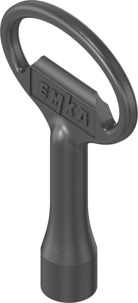 clé pour rotor carré 6, zamak époxy noir