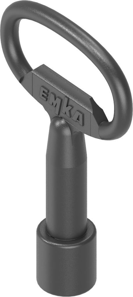 key for insert triangular 10, Zinc die black powder-coated