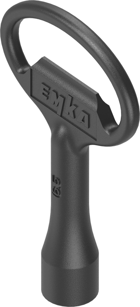 Chiave per inserto triangolo 6,5 CNOMO tipo 1, zama nero verniciato a polvere