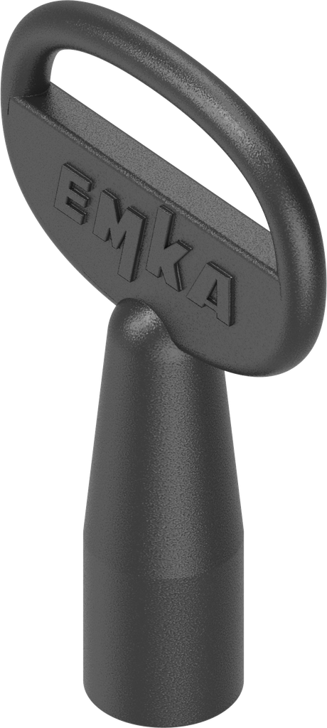 Key for insert tube, Zinc die black powder-coated