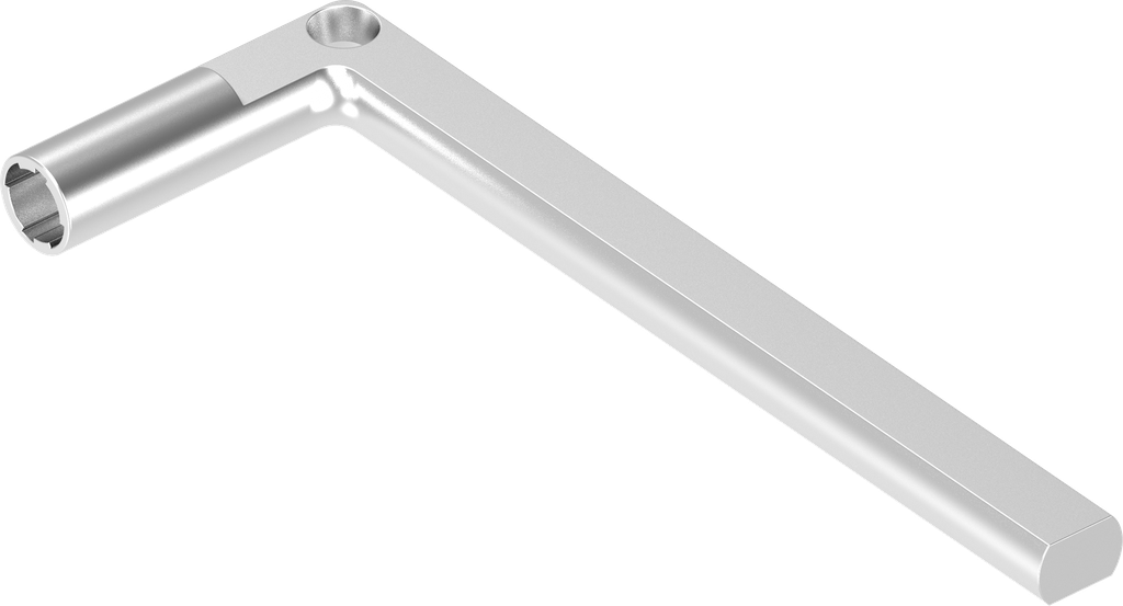 Llave para inserto tubular, acero inoxidable AISI 316