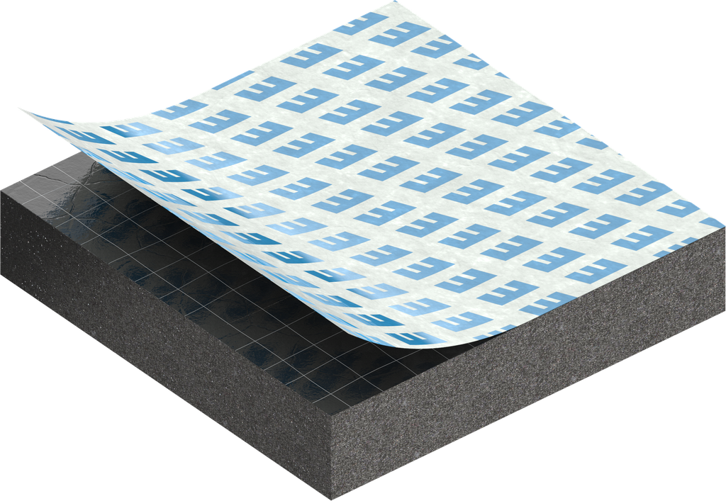 Zellgummi 6 x 30 mm, EPDM schwarz dehnungsfrei und selbstklebende Montagehilfe