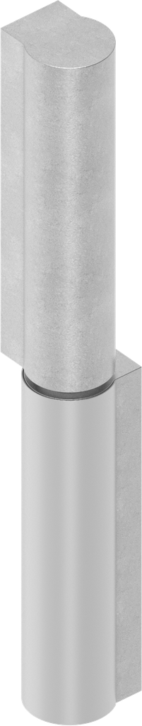 Profile hinge, screw-on, Steel zinc-plated