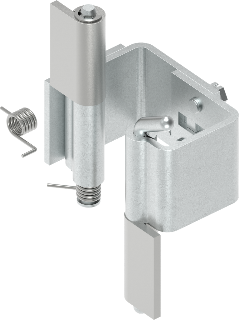 180° Binnenliggend scharnier, Staal verzinkt en onbehandeld