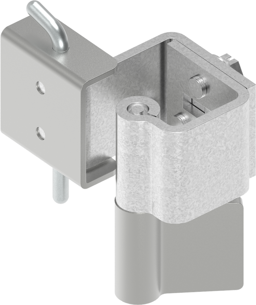 90° Binnenliggend scharnier, Staal verzinkt en onbehandeld