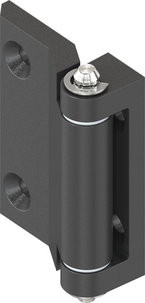 180° Hinge, Zinc die black powder-coated