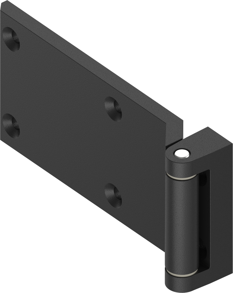 180° Hinge, Zinc die black powder-coated