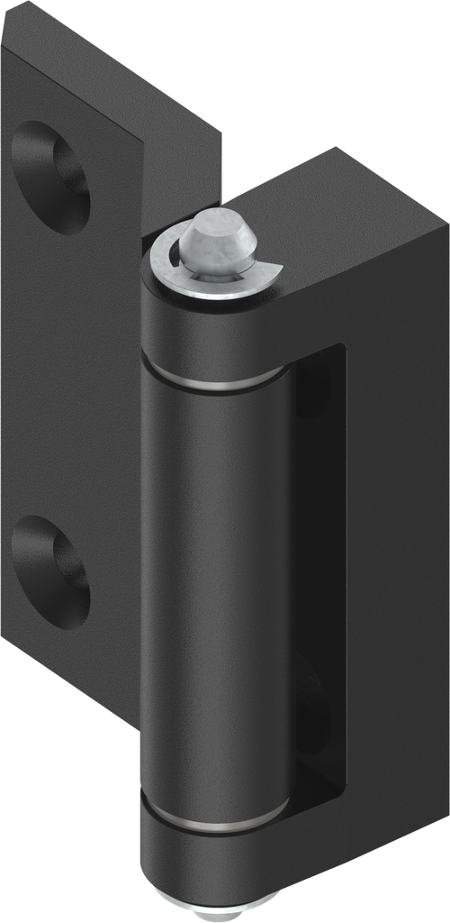 180° Hinge, Zinc die black powder-coated