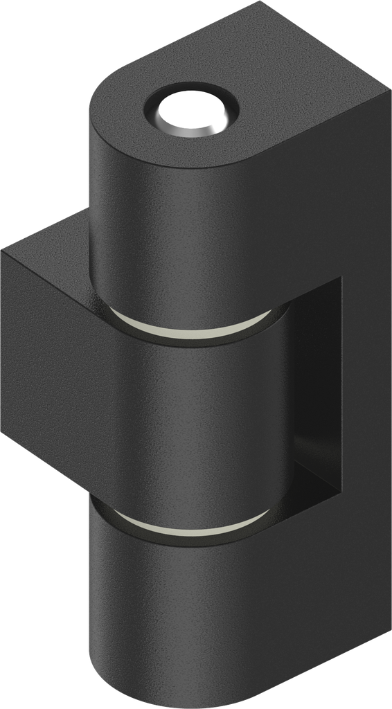 180° Scharnier, Zamak zwart gepoedercoat