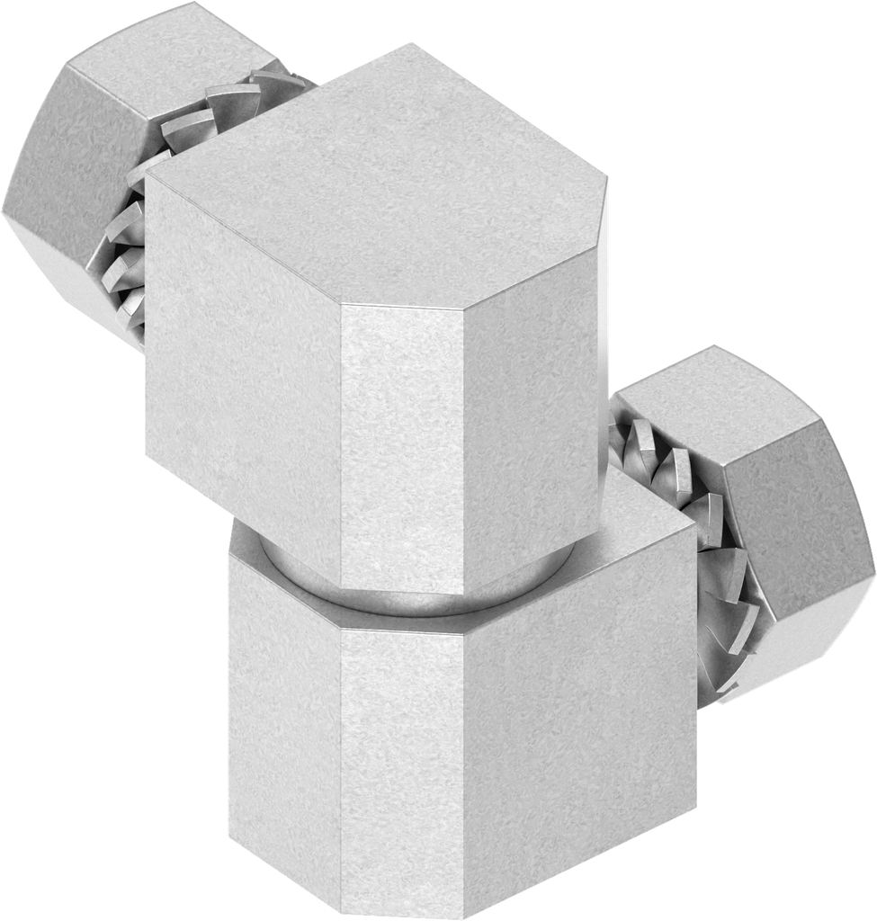 Cerniera 180°, acciaio zincato