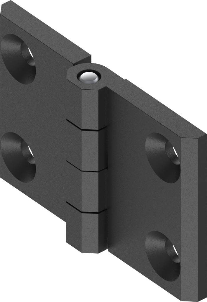 270° Scharnier, Zamak zwart gepoedercoat