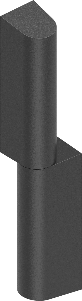 180° Scharnier, polyamide GF zwart