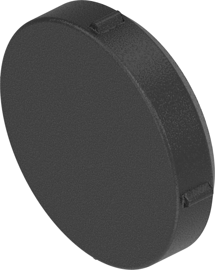 obturateur, polyéthylène noir