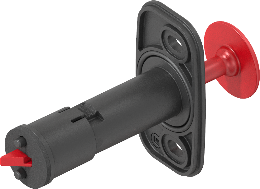 ouverture de secours pour le verrou charnière, polyamide GF noir