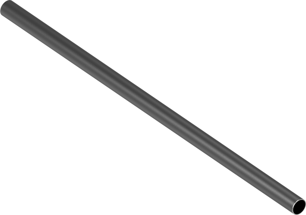 Tubo di acciaio Ø 30, acciaio con rivestimento in plastica nero