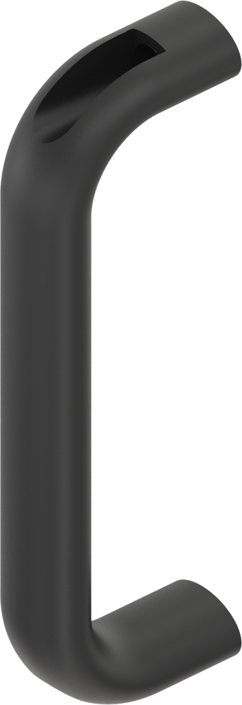 Bow-type handle, Aluminium black plastic-coated