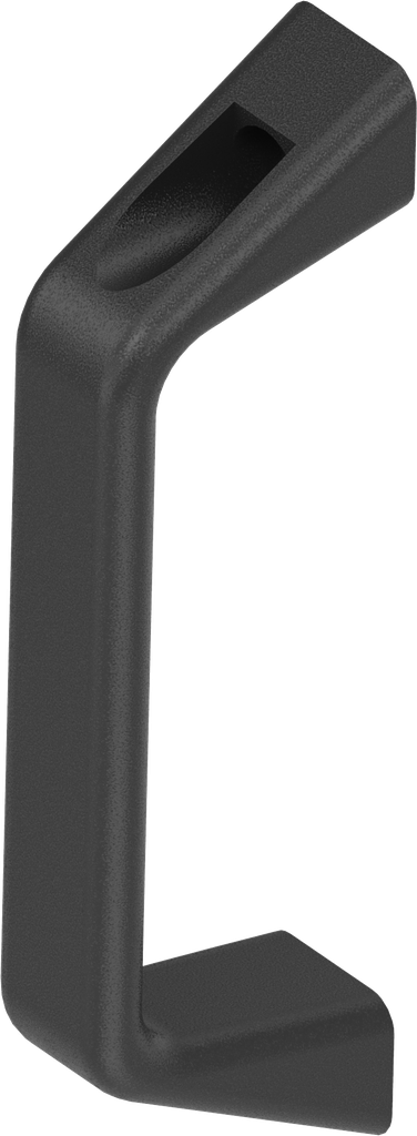Handgreep, GD-Al zwart plastic gecoat