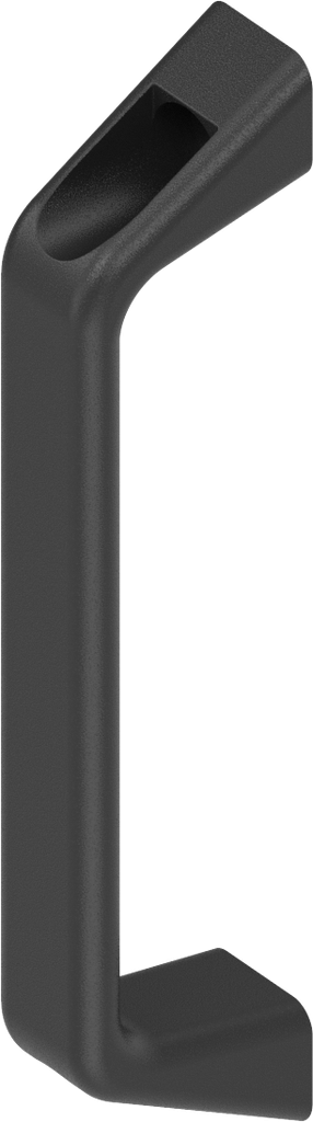 Handgreep, GD-Al zwart plastic gecoat