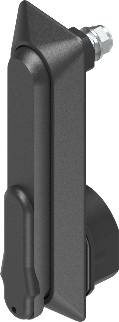 Maneta giratoria "corta" para cilindro perfilado 40 mm (A = 30 mm), poliamida GF negro