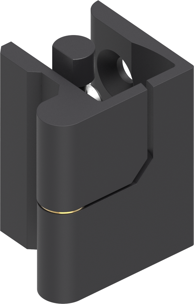 180° Scharnier, Zamak zwart gepoedercoat
